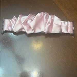 Pink and black scrunchies Apple Watch bands